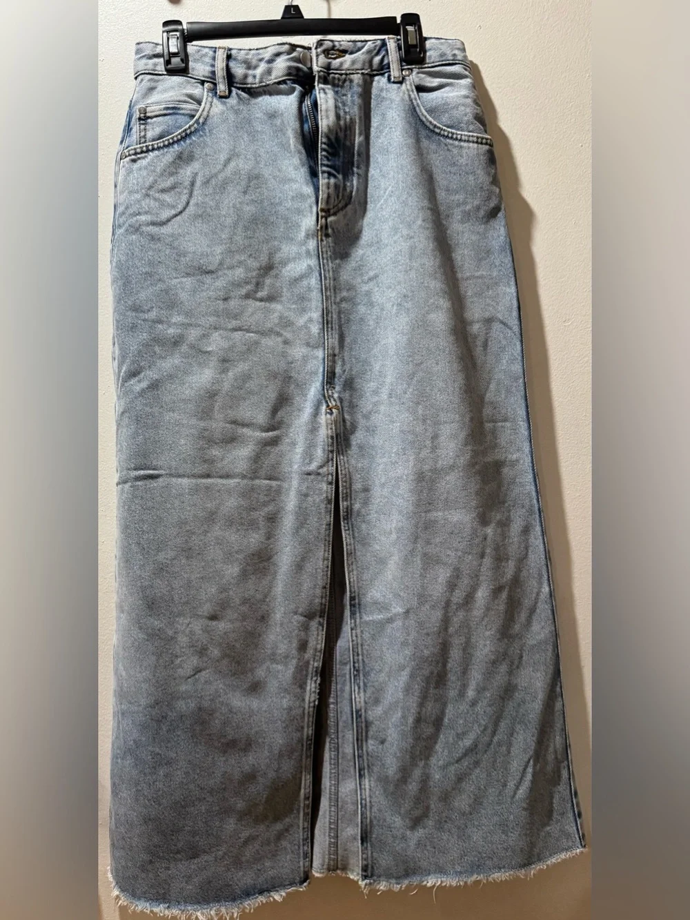 Pilcro Light Blue Denim Piece with Black Stitching Accent